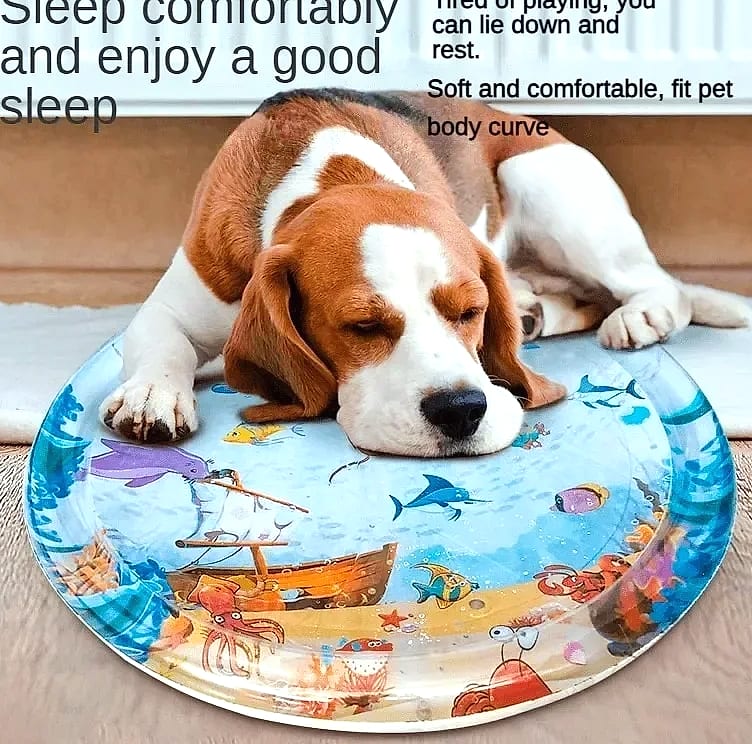 DUTRIEUX 100cm Pet Water Cooling Pad for Cats and Dogs — assembled view