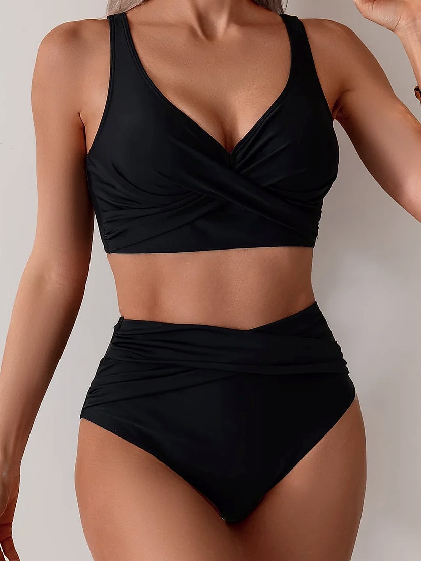 Barupshe High Waist Bikini Push Up Swimsuit Women — assembled view