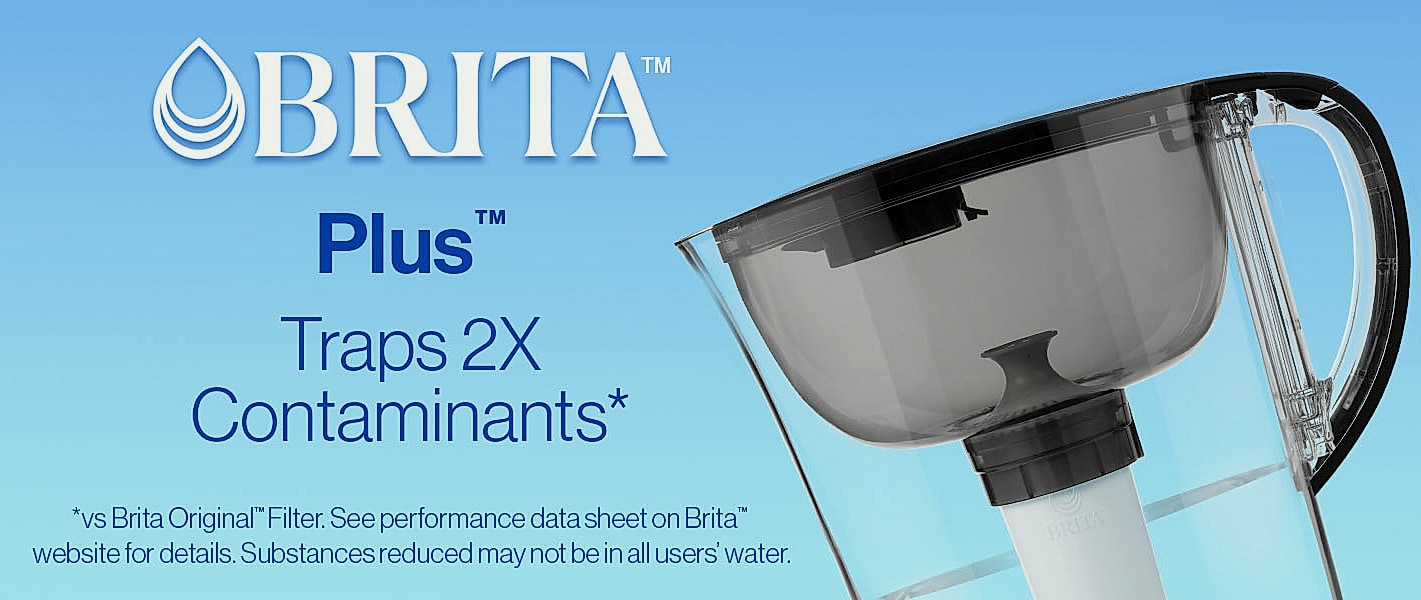 Brita Large 10-Cup Water Filter Pitcher, BPA-Free — package contents