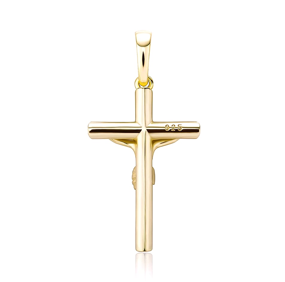 TOPGRILLZ 925 Sterling Silver Jesus Cross Pendant — package contents