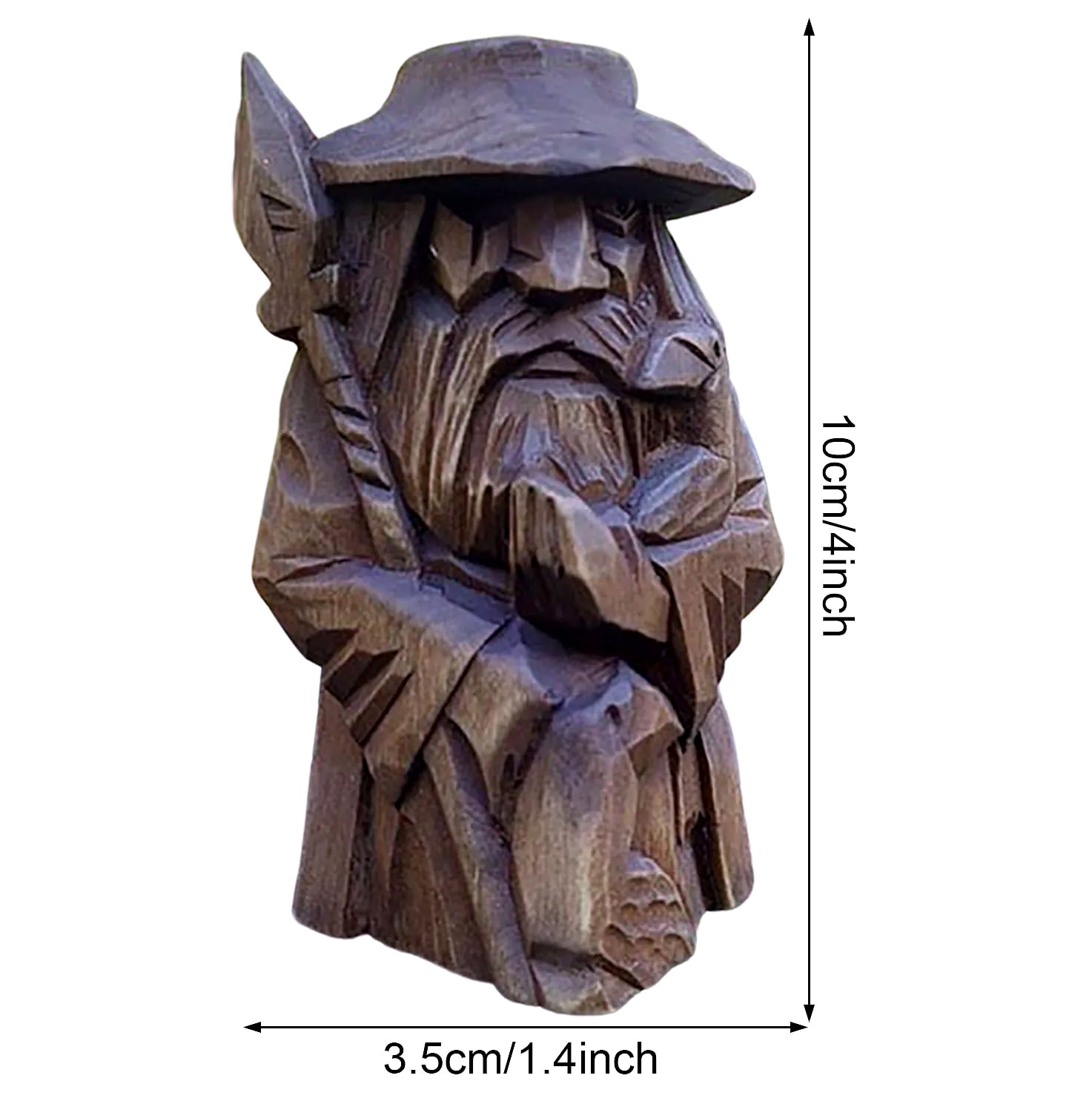 Odin Thor Tyr Ulfhednar Norse Pagan Resin Viking Statue — side view