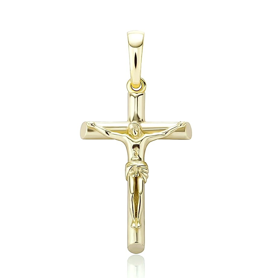 TOPGRILLZ 925 Sterling Silver Jesus Cross Pendant — size comparison