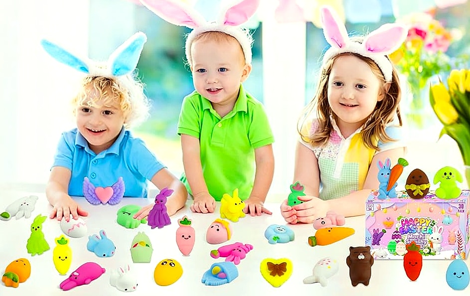 Mantyplay 30 Pack Mini Squishies Toys for Kids Party Favors — feature highlights