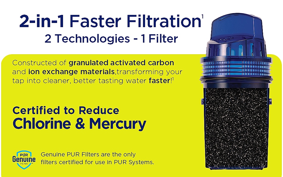 PUR PPF900Z4 Water Pitcher Filter Replacement 4-Pack — assembled view