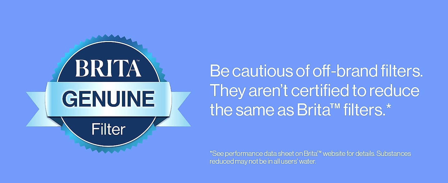 Brita Large 10-Cup Water Filter Pitcher, BPA-Free — feature highlights