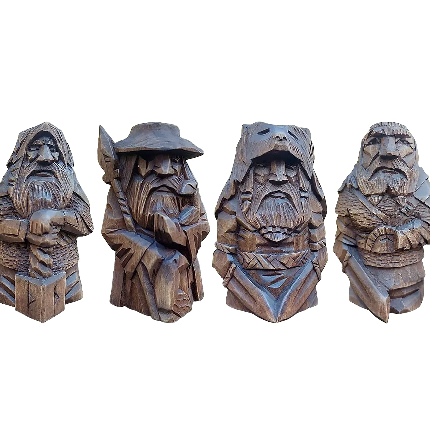 Norse Viking Odin Resin Statue Garden Ornament — package contents