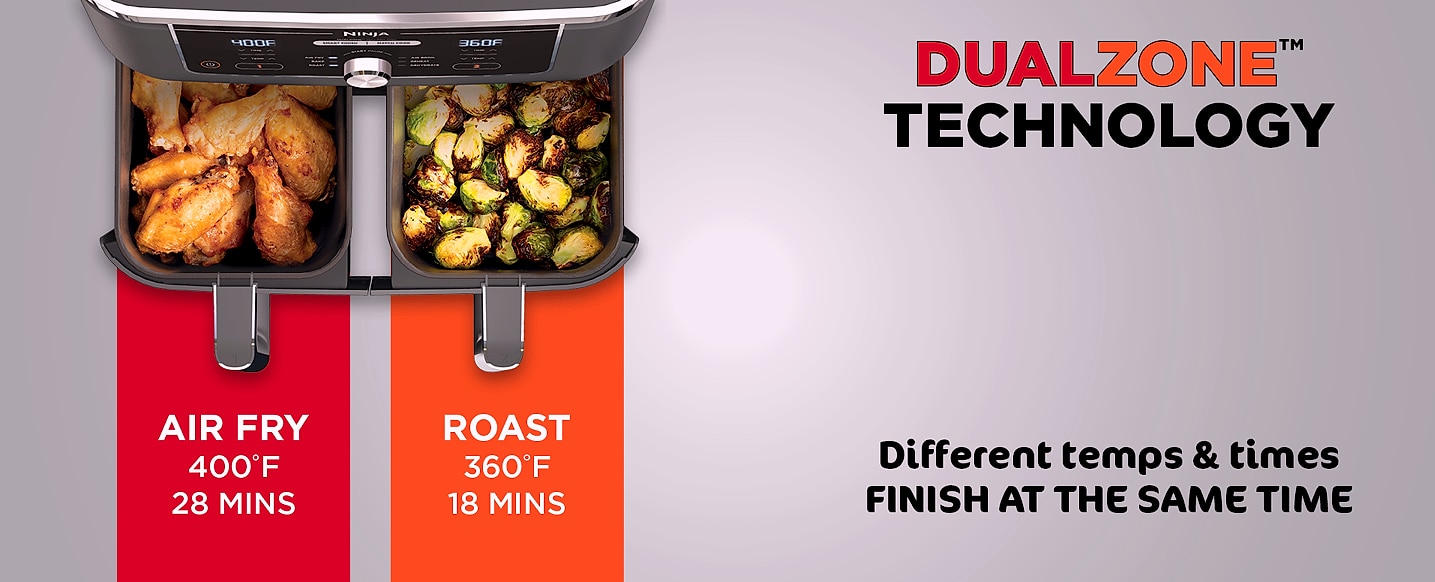 Ninja DZ201 Foodi 8 Quart DualZone Air Fryer with 2 — build progress