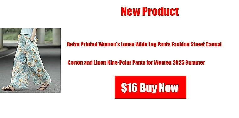 Yellow Linen Blend Wide-leg Casual Pants with Elastic Waist — package contents