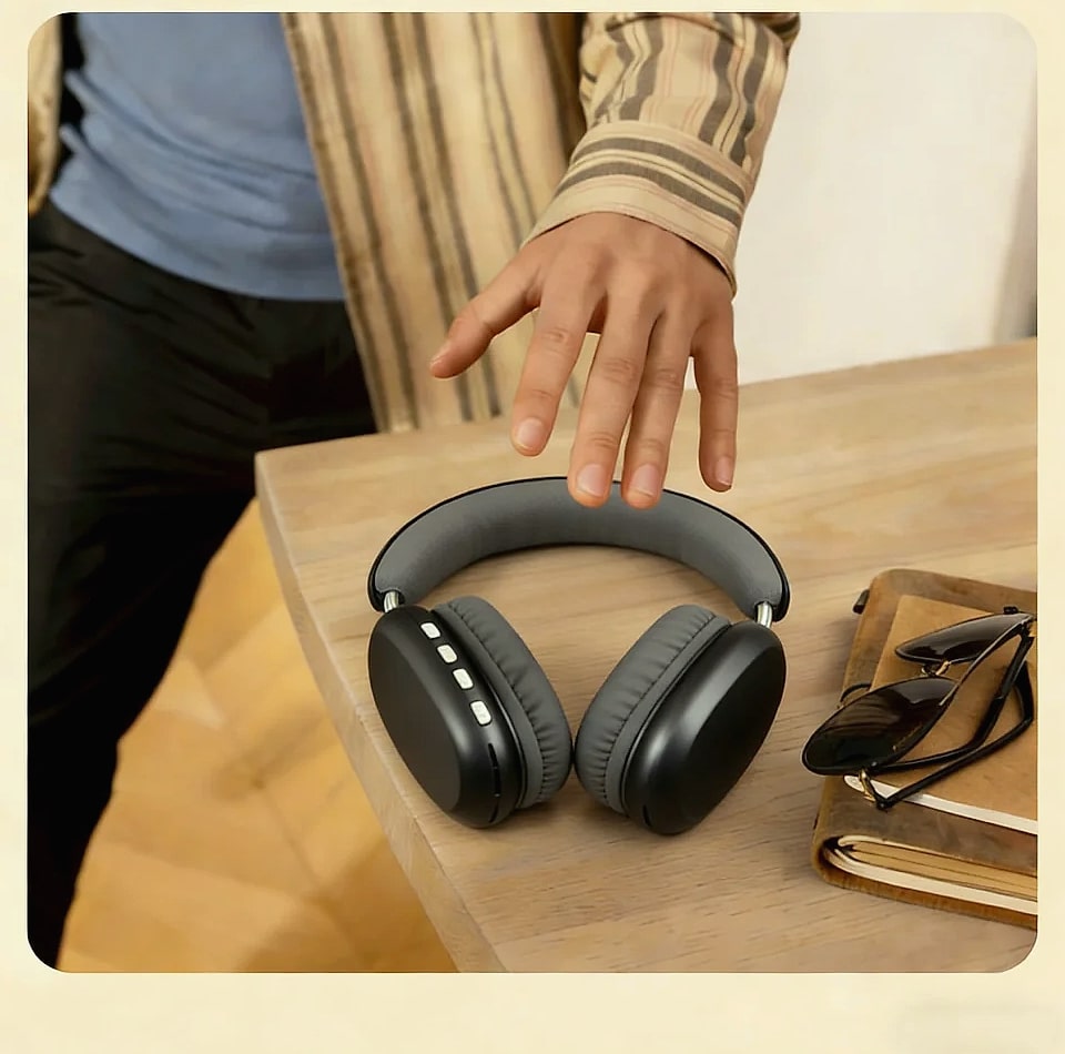 TD-20 Wireless Headphone Bluetooth 5.3 with 40mm Driver — close-up details