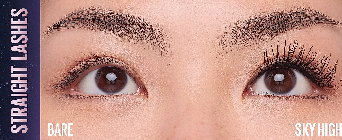 Maybelline Lash Sensational Sky High Washable Mascara, — close-up details