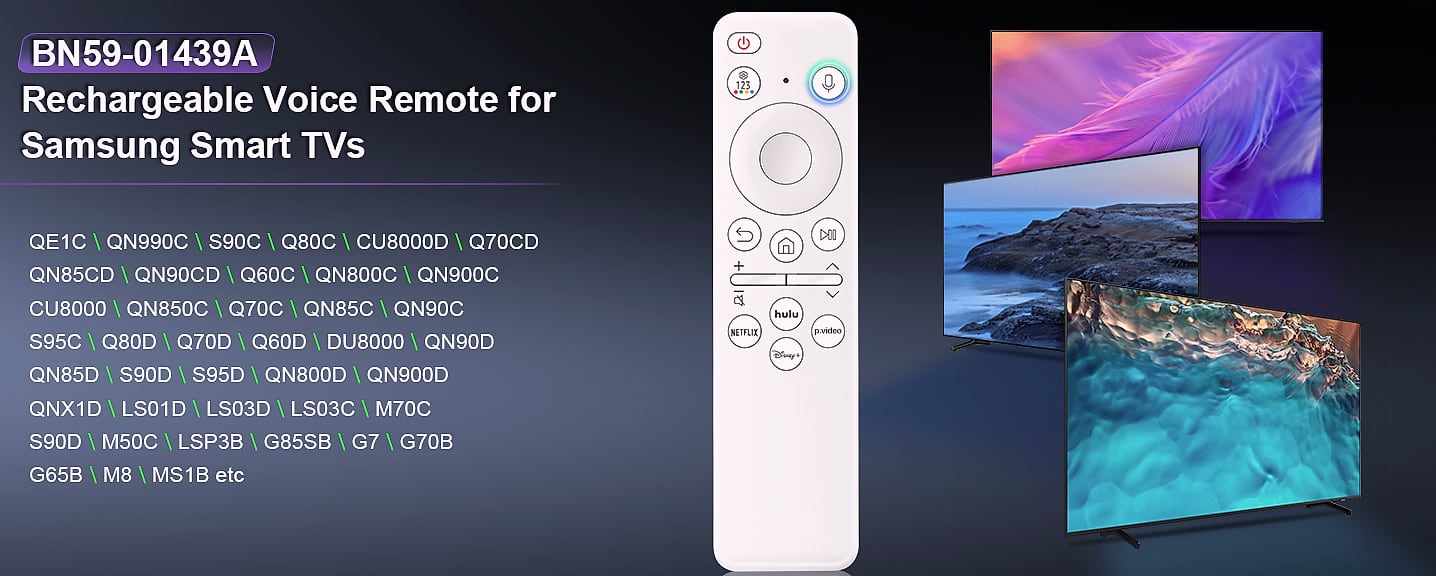 Acoyer Replacement Remote Control for Roku TV, 2-Pack — interior detail