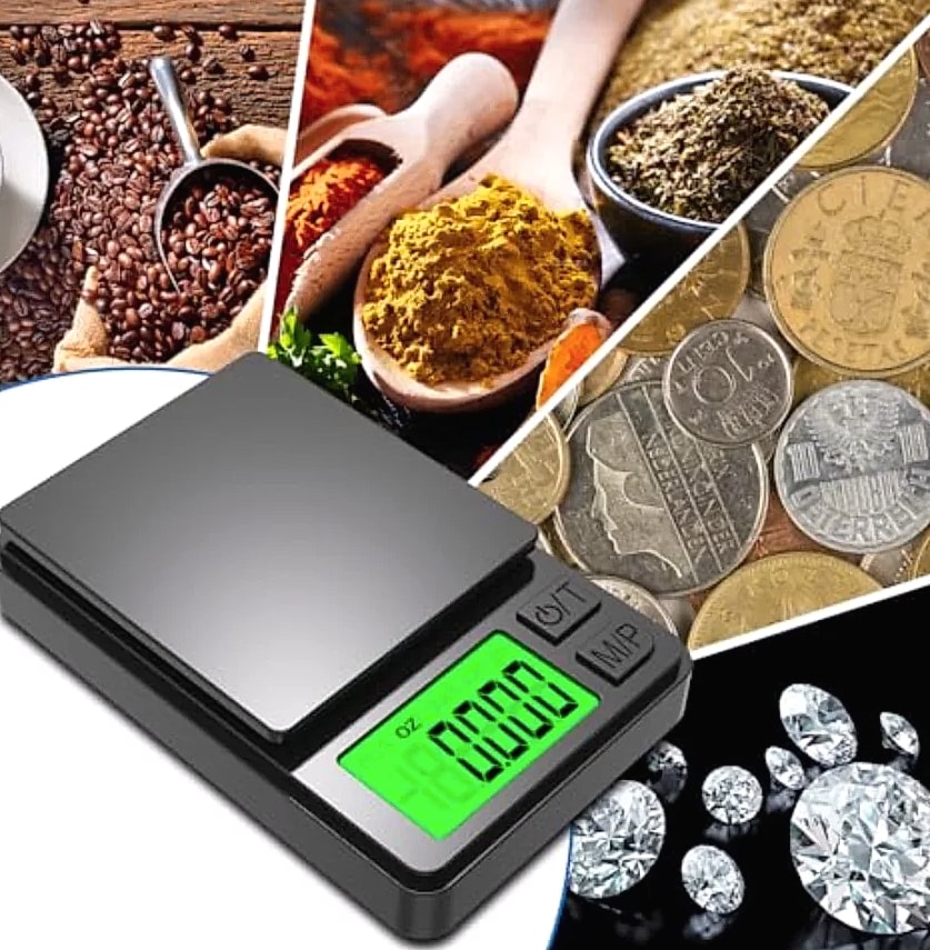 Pocket Digital Scale 1000g x 0.01g Precision Kitchen Weigh — scale reference