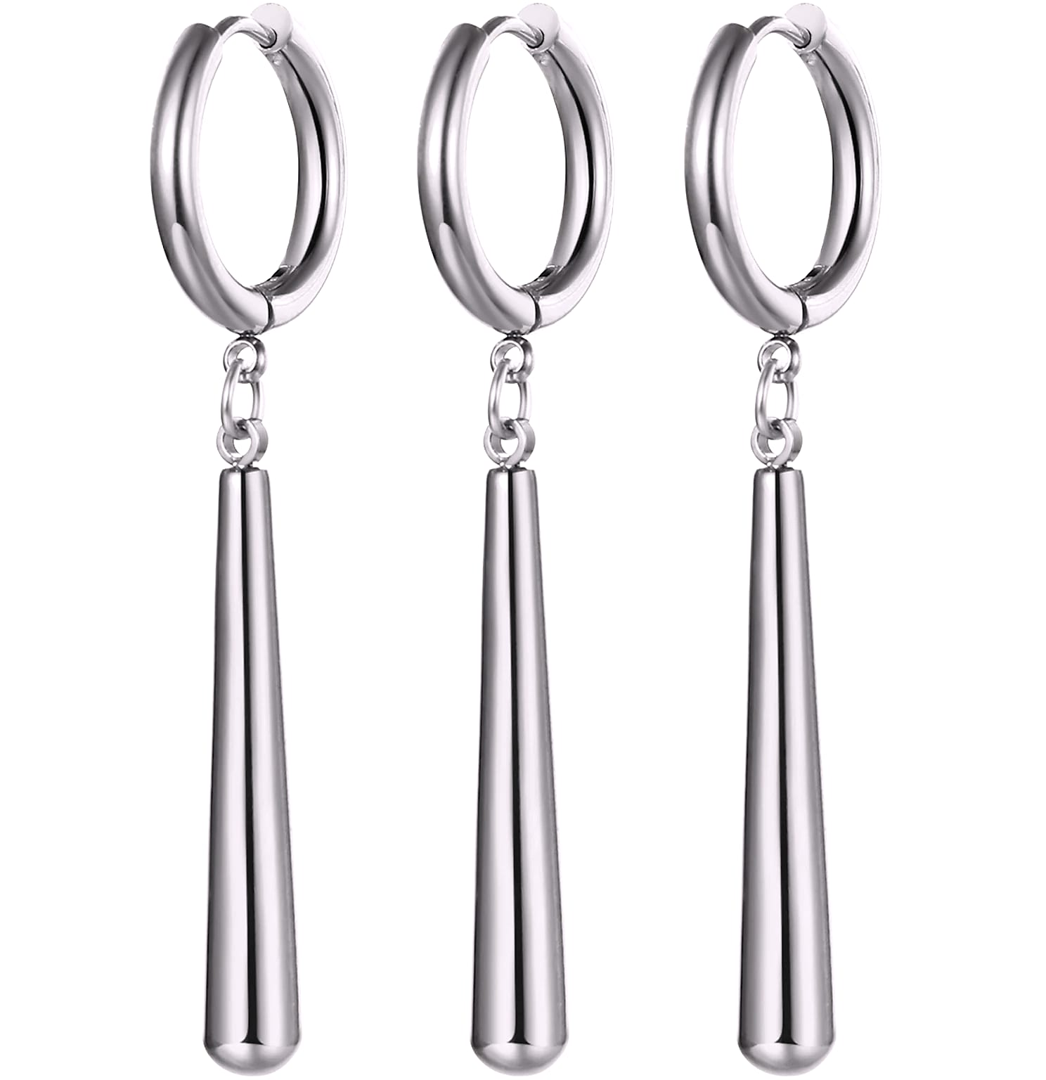 BONISKISS Zorro Dangle Earrings Stainless Steel Roronoa — feature highlights
