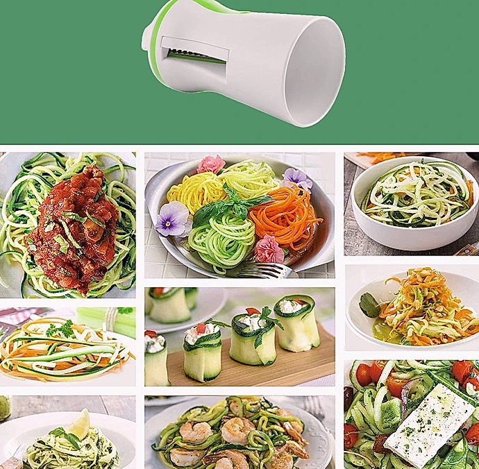 Heavy Duty Vegetable Spiralizer with Portable Blades — package contents