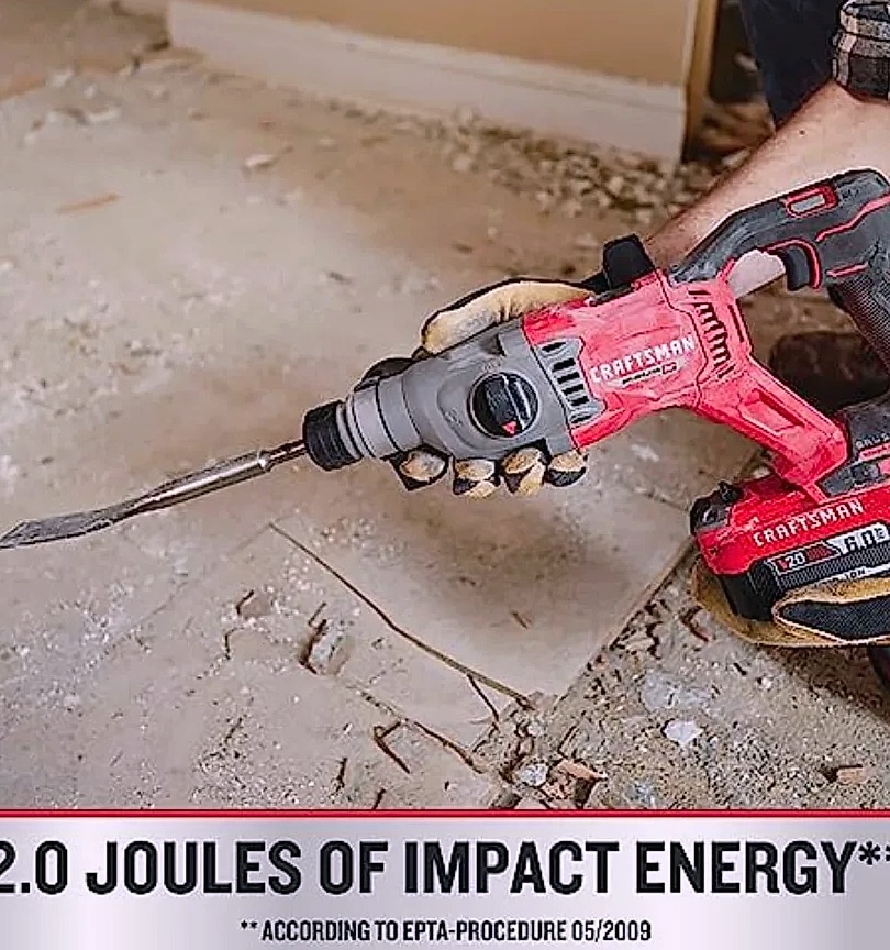 Kankeirr V20 RP SDS Rotary Hammer Drill Cordless 7/8" — scale reference