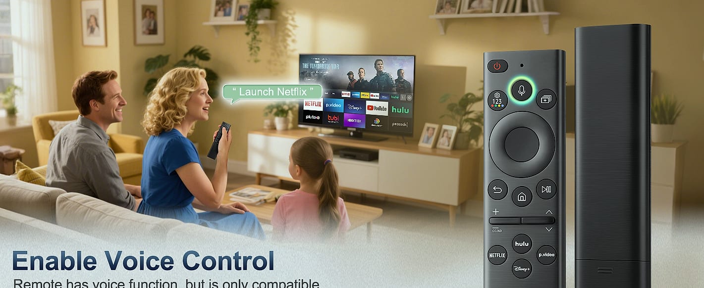 Acoyer Replacement Remote Control for Roku TV, 2-Pack — size comparison