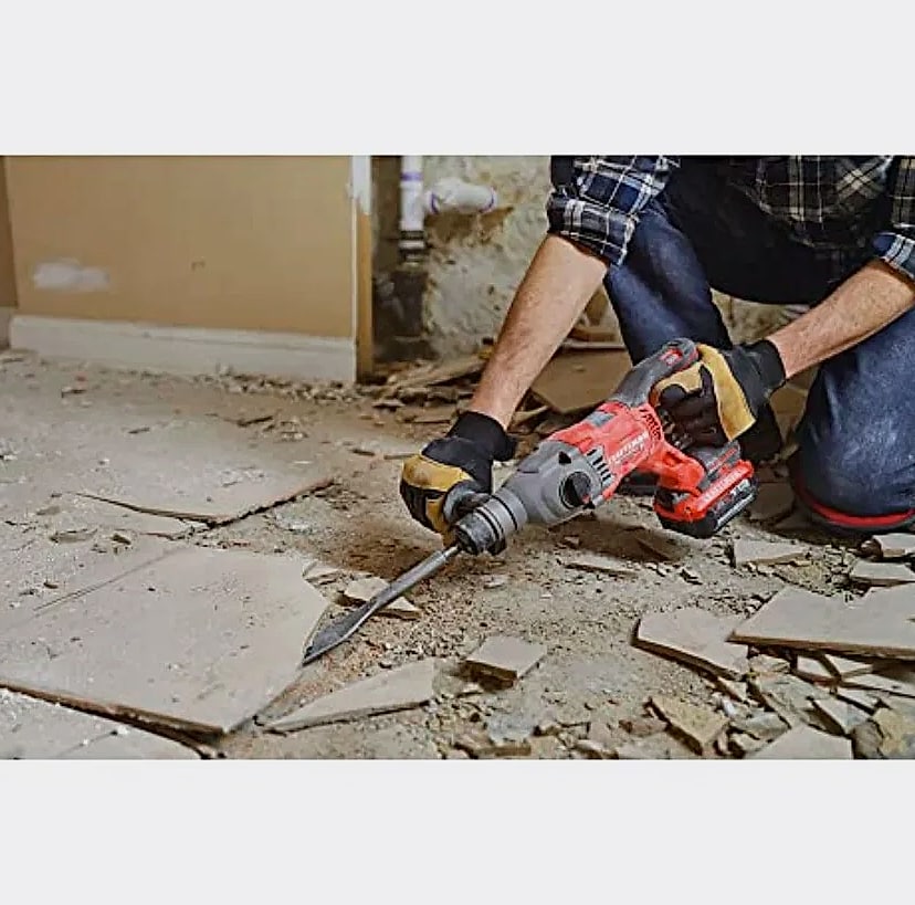 Kankeirr V20 RP SDS Rotary Hammer Drill Cordless 7/8" — side view