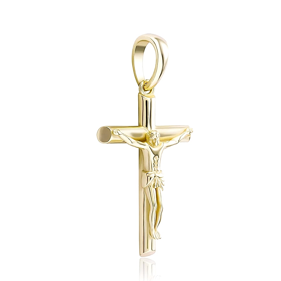 TOPGRILLZ 925 Sterling Silver Jesus Cross Pendant — assembled view