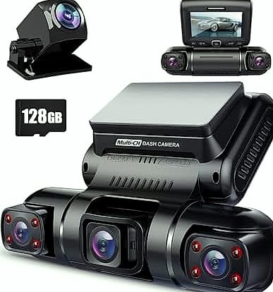 Kankeirr N5 4 Channel Dash Cam 360° View 1080P — side view