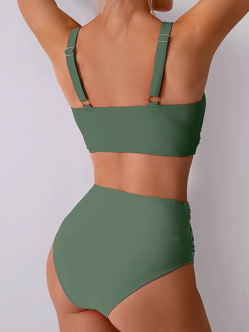 Barupshe High Waist Bikini Push Up Swimsuit Women — size comparison