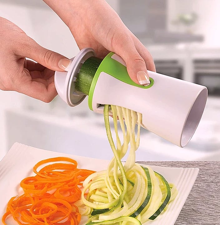 Heavy Duty Vegetable Spiralizer with Portable Blades — side view