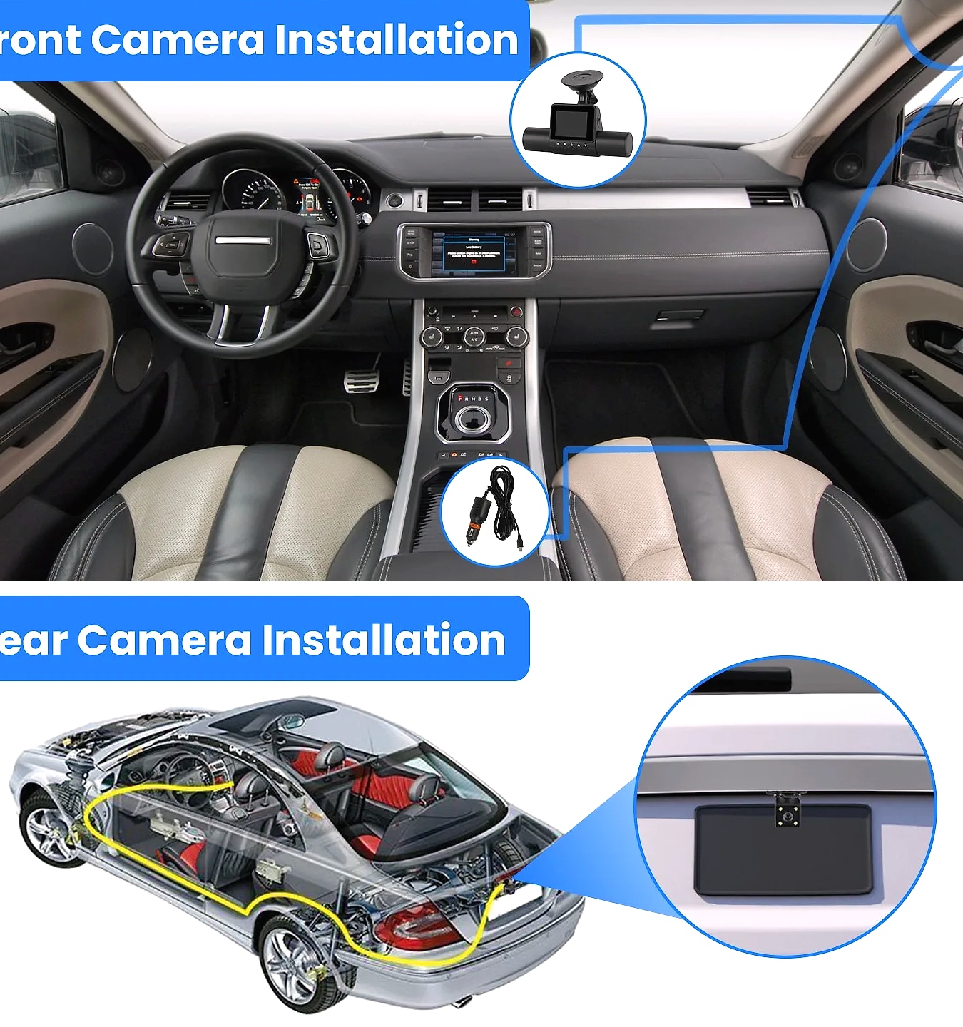 4 Channel 360° Dash Cam System 1080P Front 480P Interior — build progress