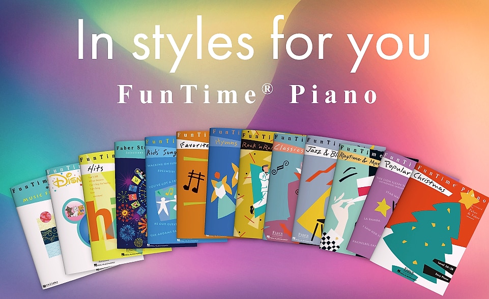 Faber FunTime Piano Rock n Roll Level 3A 3B Songbook — package contents