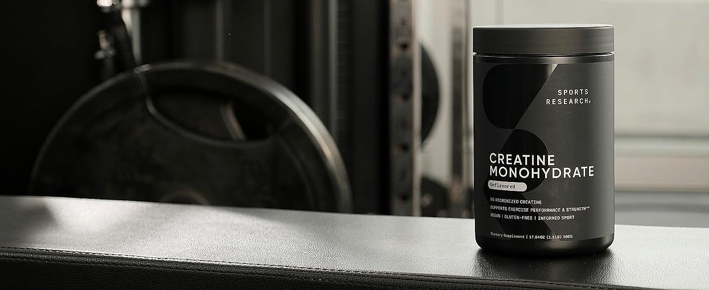 Sports Research Creatine Monohydrate 5g Powder for Strength — close-up details