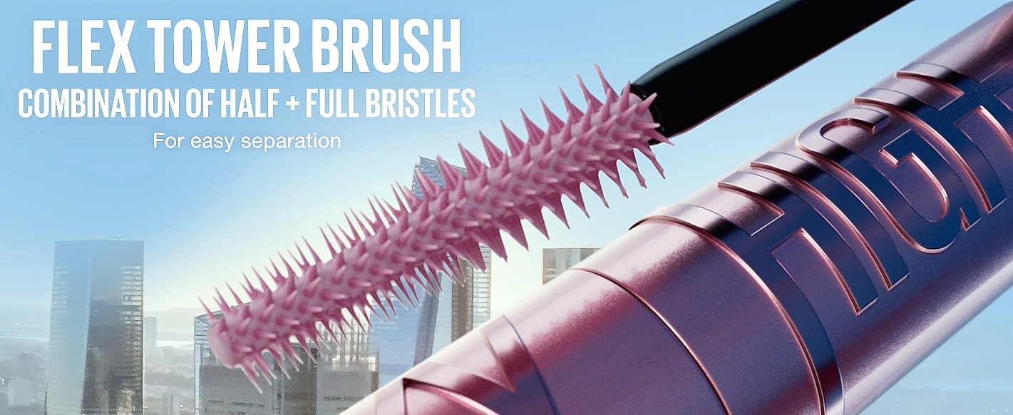 Maybelline Lash Sensational Sky High Washable Mascara, — size comparison