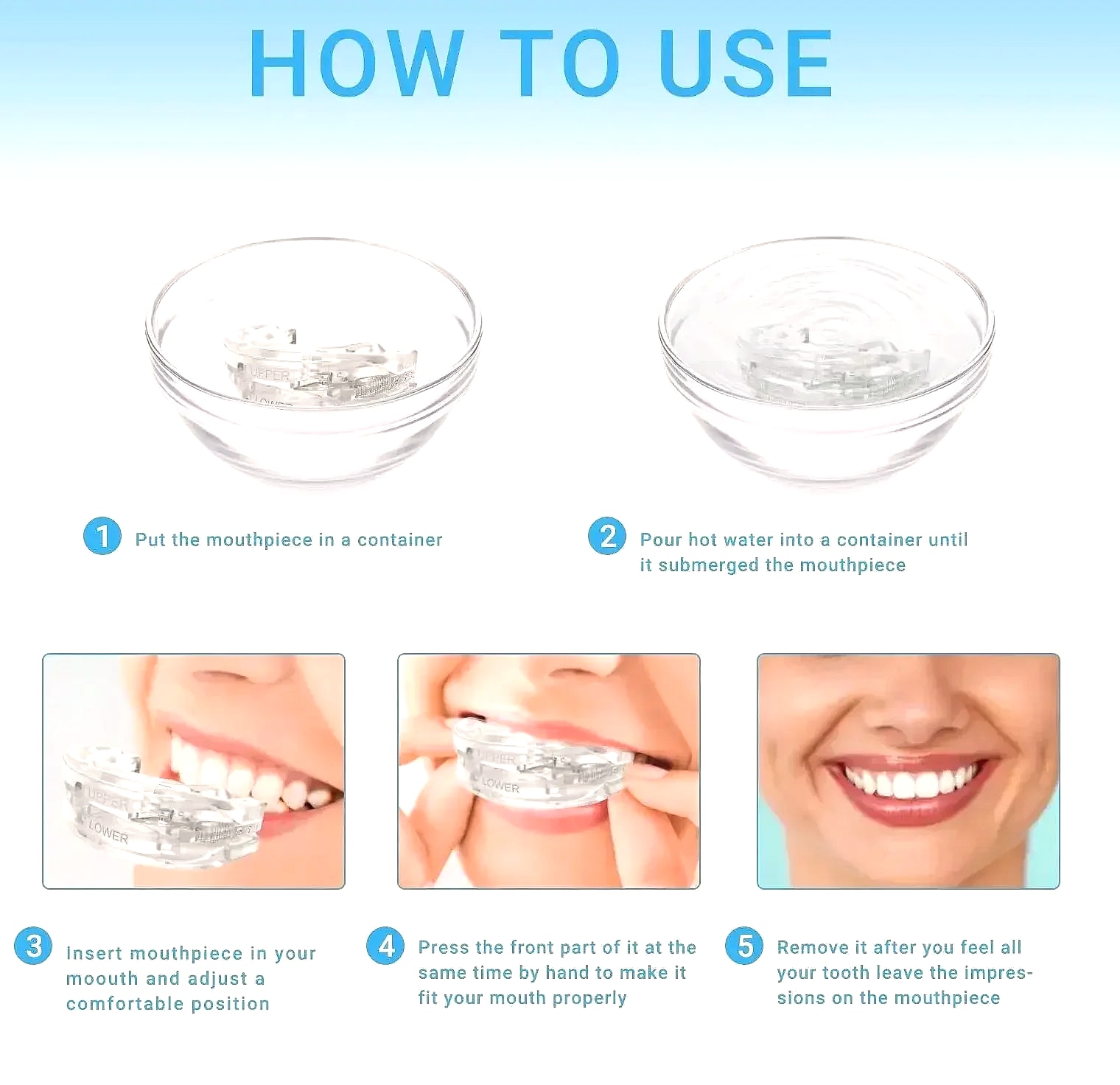 Adjustable Anti-Snoring Mouth Guard for Sleep Bruxism — feature highlights