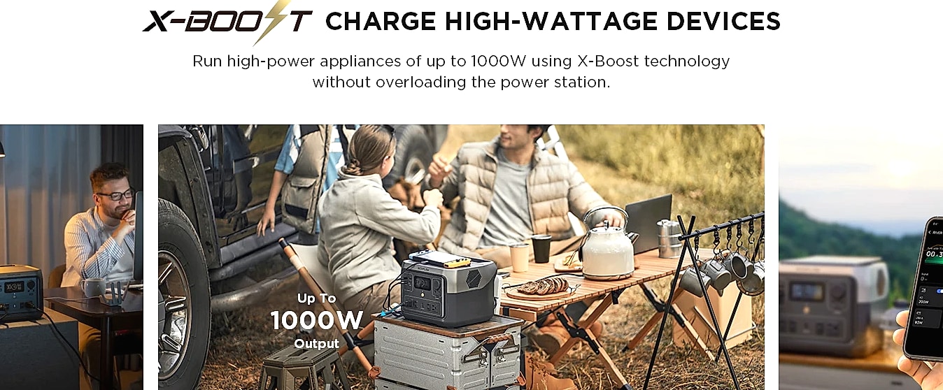 EcoFlow RIVER 2 Max 512Wh Portable Power Station — parts overview