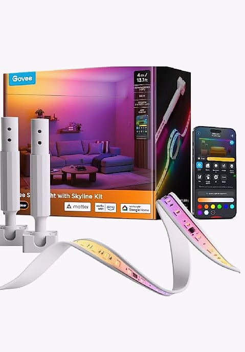Govee RGBIC LED Strip Lights 16.4ft Smart Bluetooth Color — assembled view