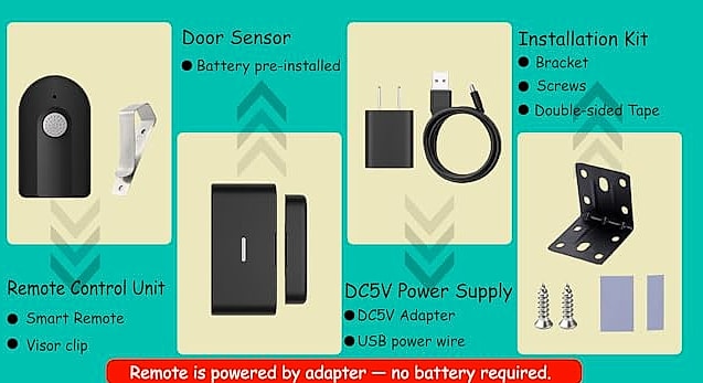 Datonten Genie ACSCTG Garage Door Opener Remote 2-Pack — close-up details