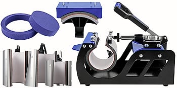 SucceBuy 12x15" Heat Press 5-in-1 Combo Machine with Dual — close-up details