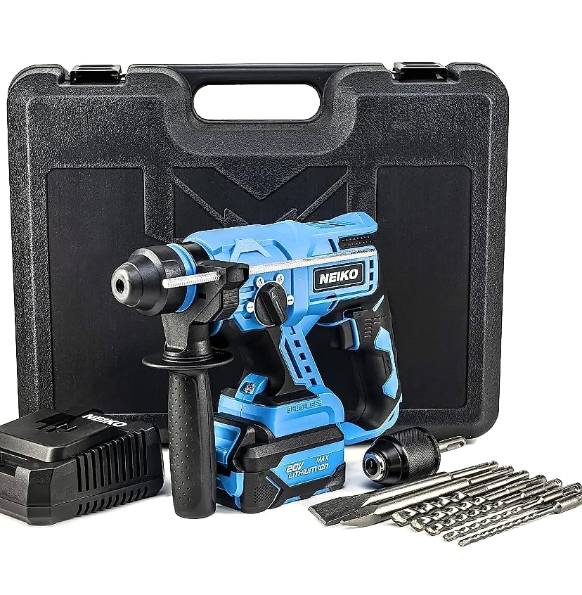 Kankeirr Cordless Rotary Hammer Drill 20V Li-ion — package contents