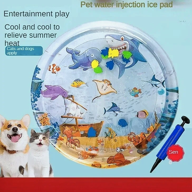 DUTRIEUX 100cm Pet Water Cooling Pad for Cats and Dogs — scale reference