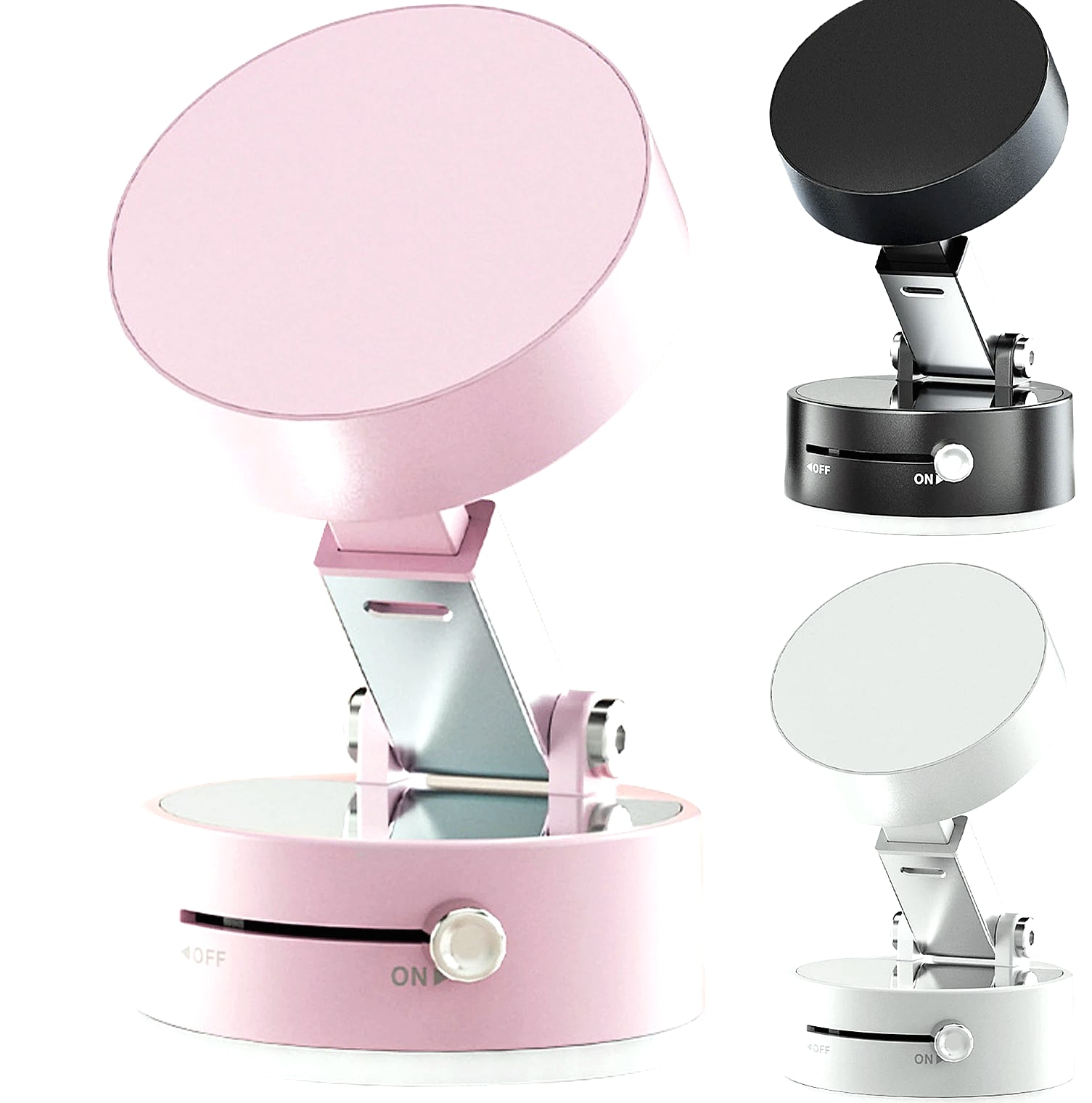 Magnetic Car Phone Holder with Vacuum Suction Cup — assembled view