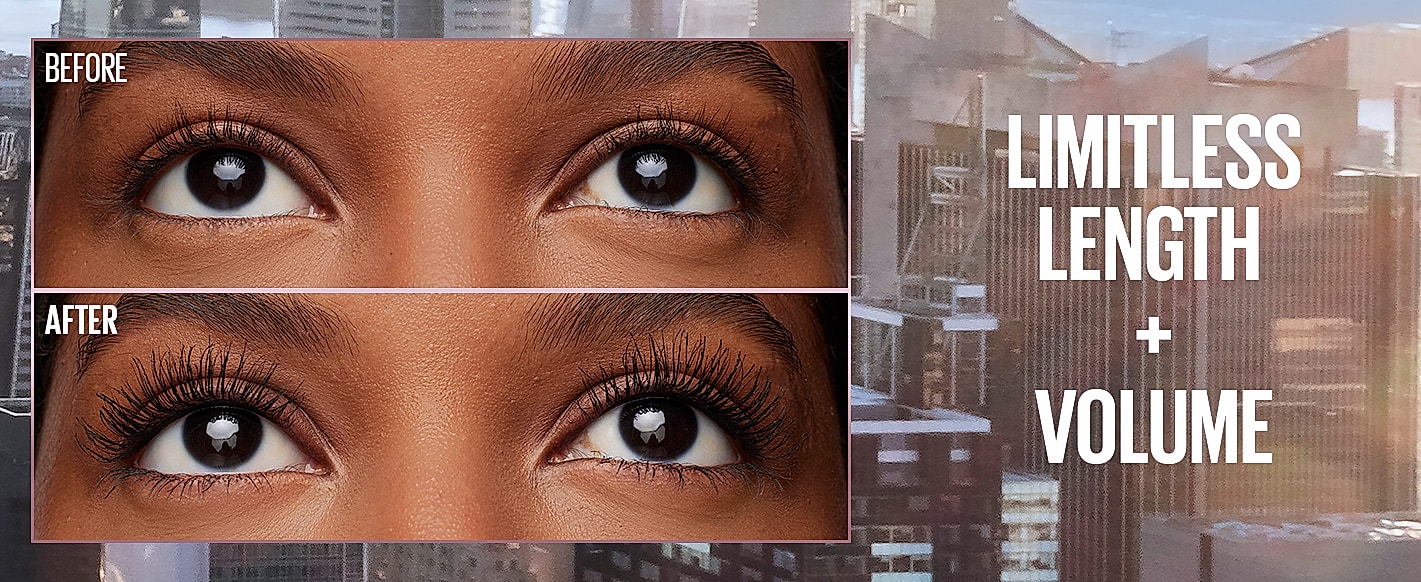 Maybelline Lash Sensational Sky High Washable Mascara, — close-up details