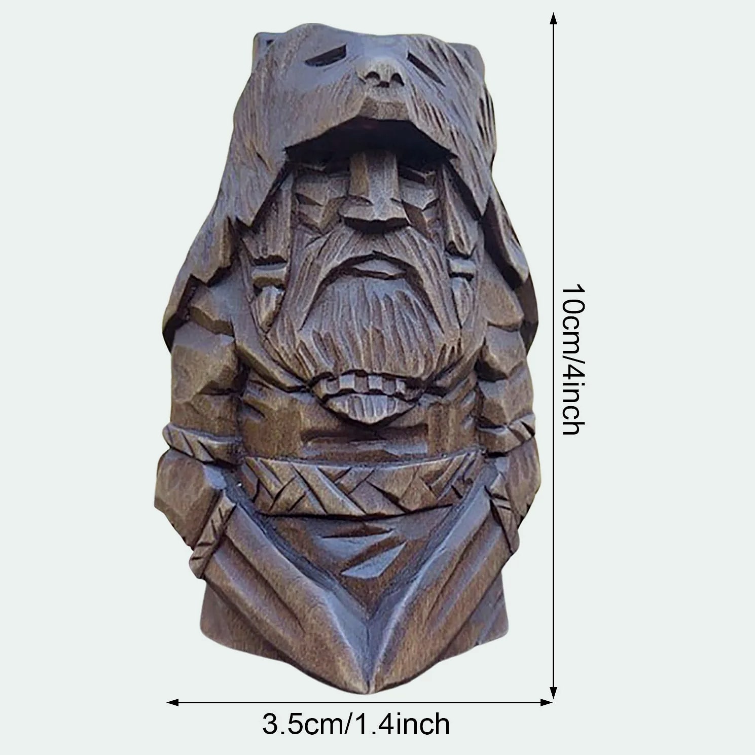 Odin Thor Tyr Ulfhednar Norse Pagan Resin Viking Statue — parts overview