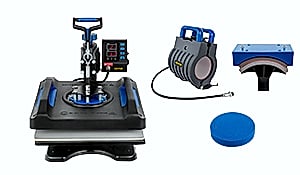 SucceBuy 12x15" Heat Press 5-in-1 Combo Machine with Dual — feature highlights