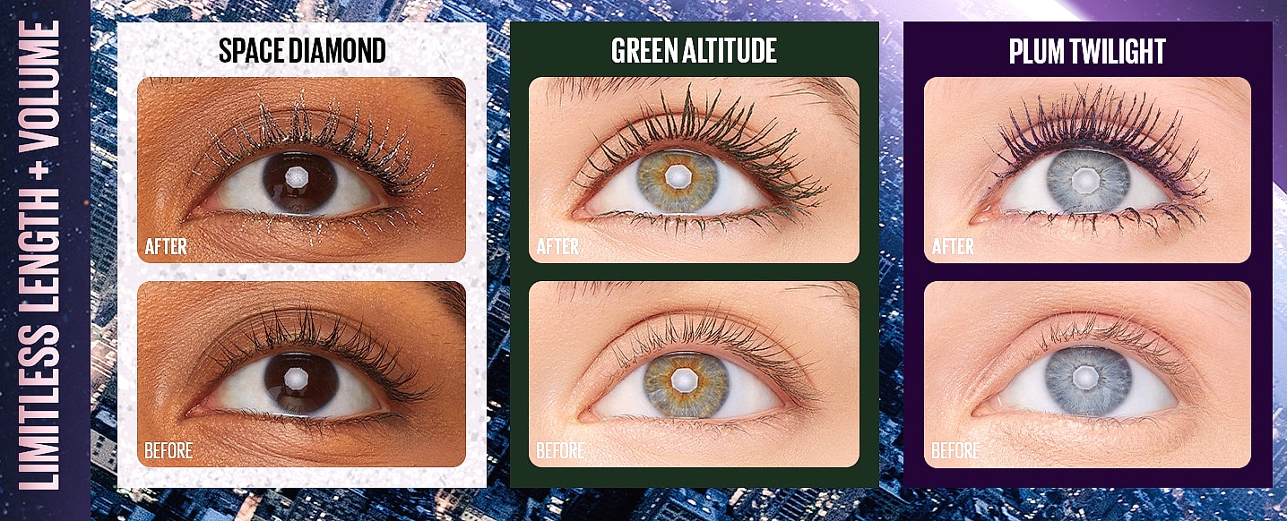 Maybelline Lash Sensational Sky High Washable Mascara, — side view