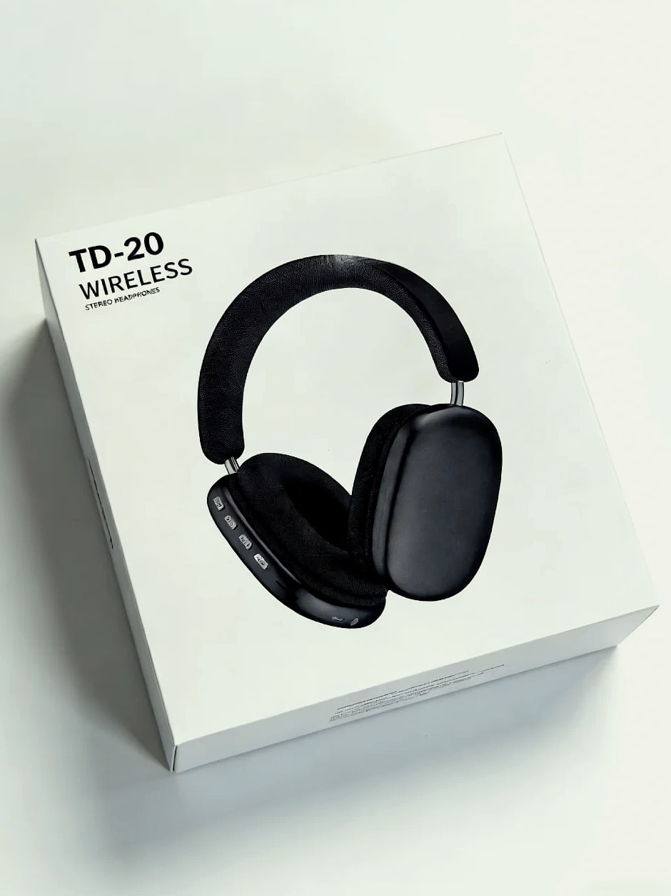 TD-20 Wireless Headphone Bluetooth 5.3 with 40mm Driver — assembled view