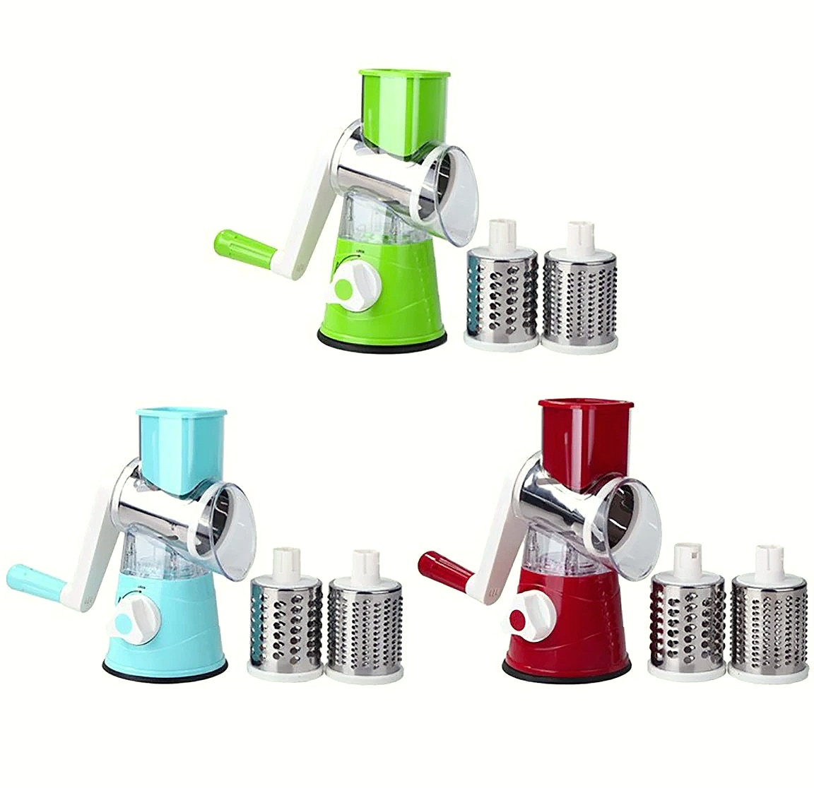 AEHOME Vegetable Slicer Shredder with 3 Drum Grater — scale reference
