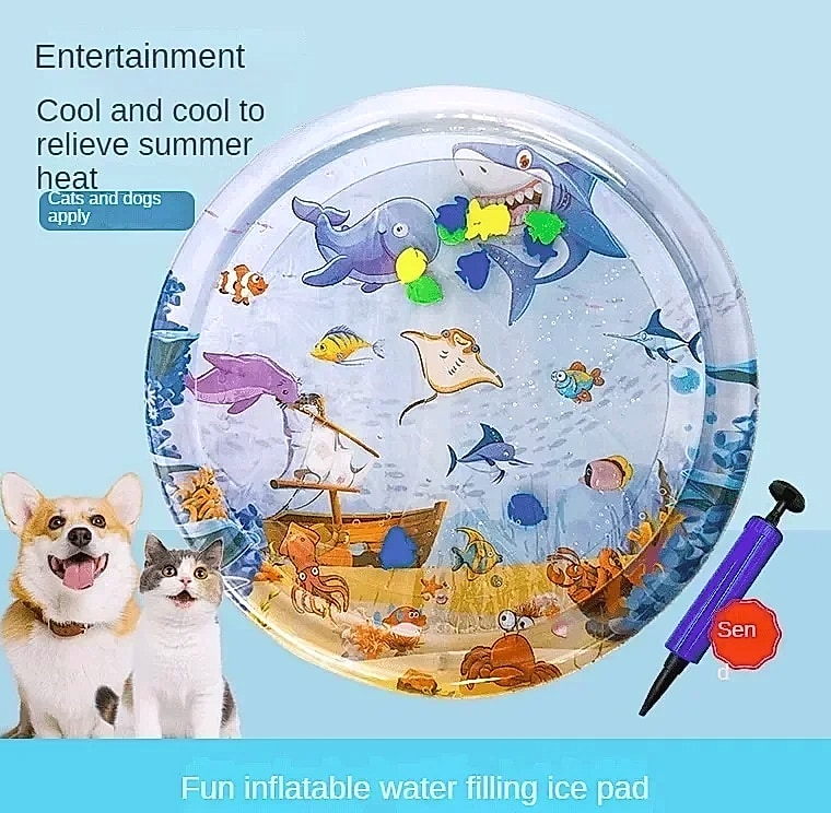 DUTRIEUX 100cm Pet Water Cooling Pad for Cats and Dogs — feature highlights