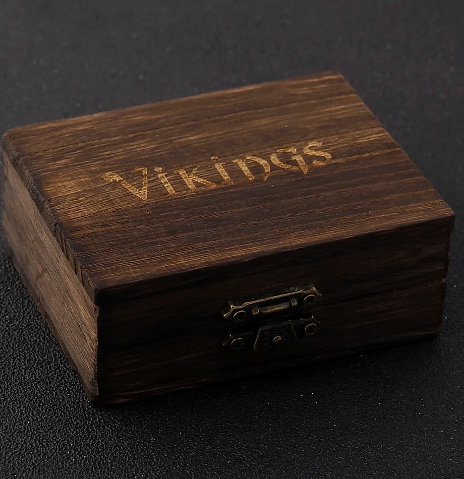 Vikings Jewelry Stainless Steel Rune Beads 24-Piece Set — package contents