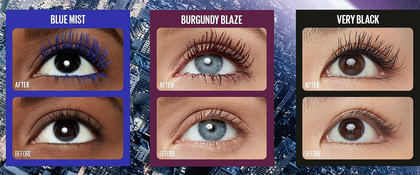 Maybelline Lash Sensational Sky High Washable Mascara, — parts overview