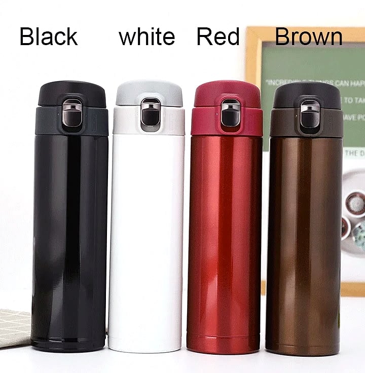 500ml Stainless Steel Thermos Cup with Carry Rope — package contents