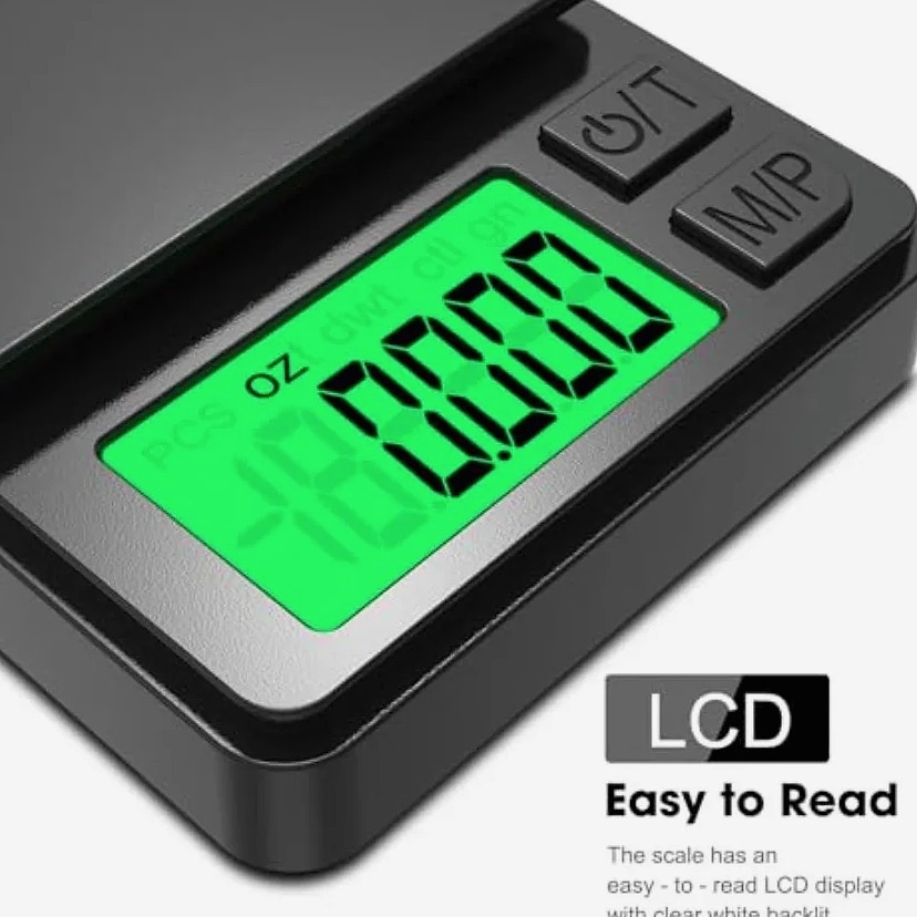 Pocket Digital Scale 1000g x 0.01g Precision Kitchen Weigh — parts overview