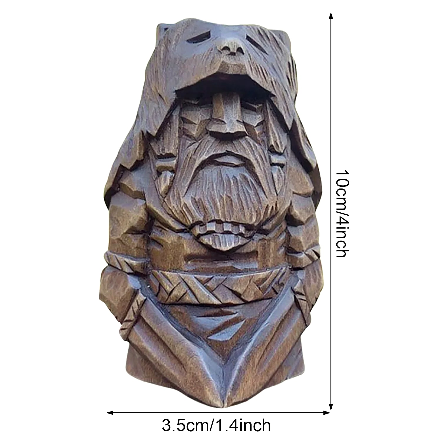 Norse Viking Odin Resin Statue Garden Ornament — parts overview