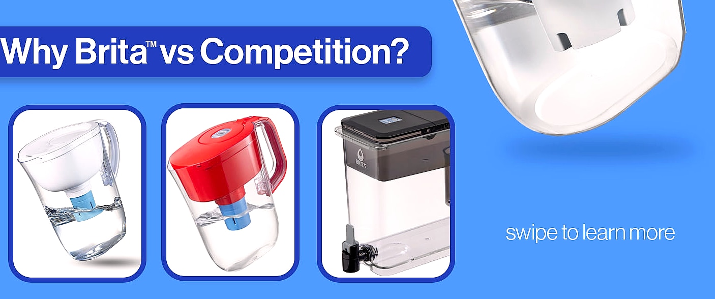 Brita Large 10-Cup Water Filter Pitcher, BPA-Free — close-up details